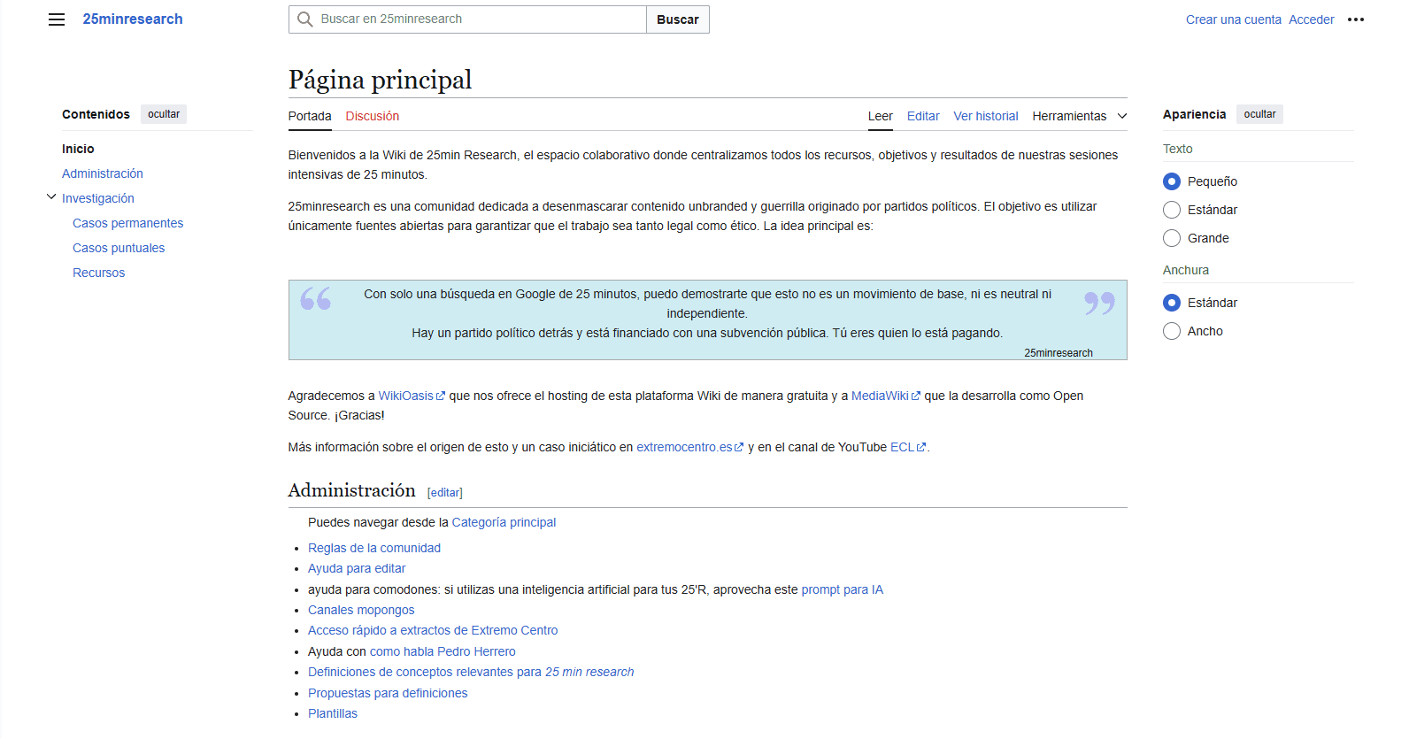 Póster 25 Min Research